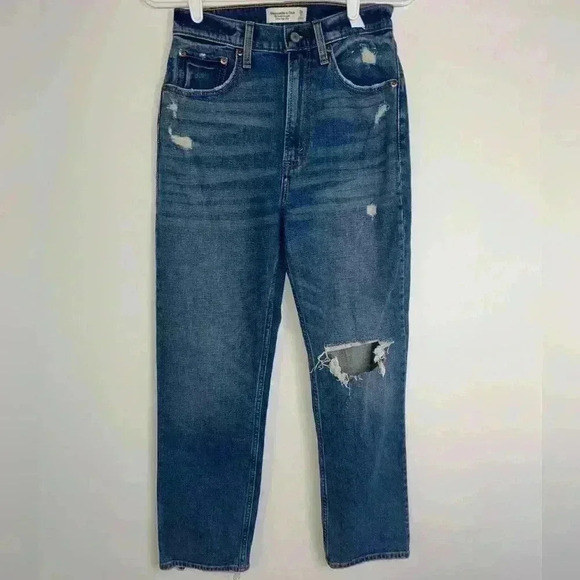 ABERCROMBIE ANKLE STRAIGHT ULTRA HIGH RISE SIZE 26 - Picture 1 of 11